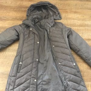 Size S Michael Kors long gray puffy coat
